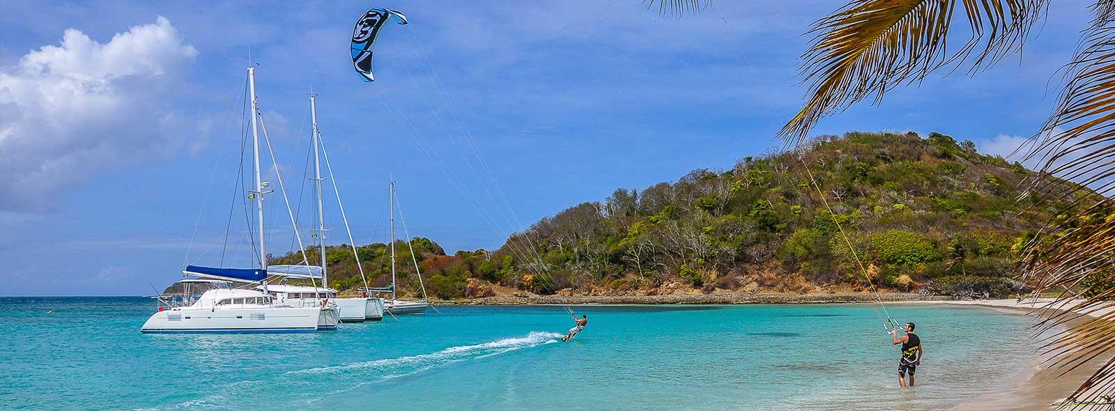 Partez découvrir les Antilles en faisant du kitesurf ou du windsurf ! 