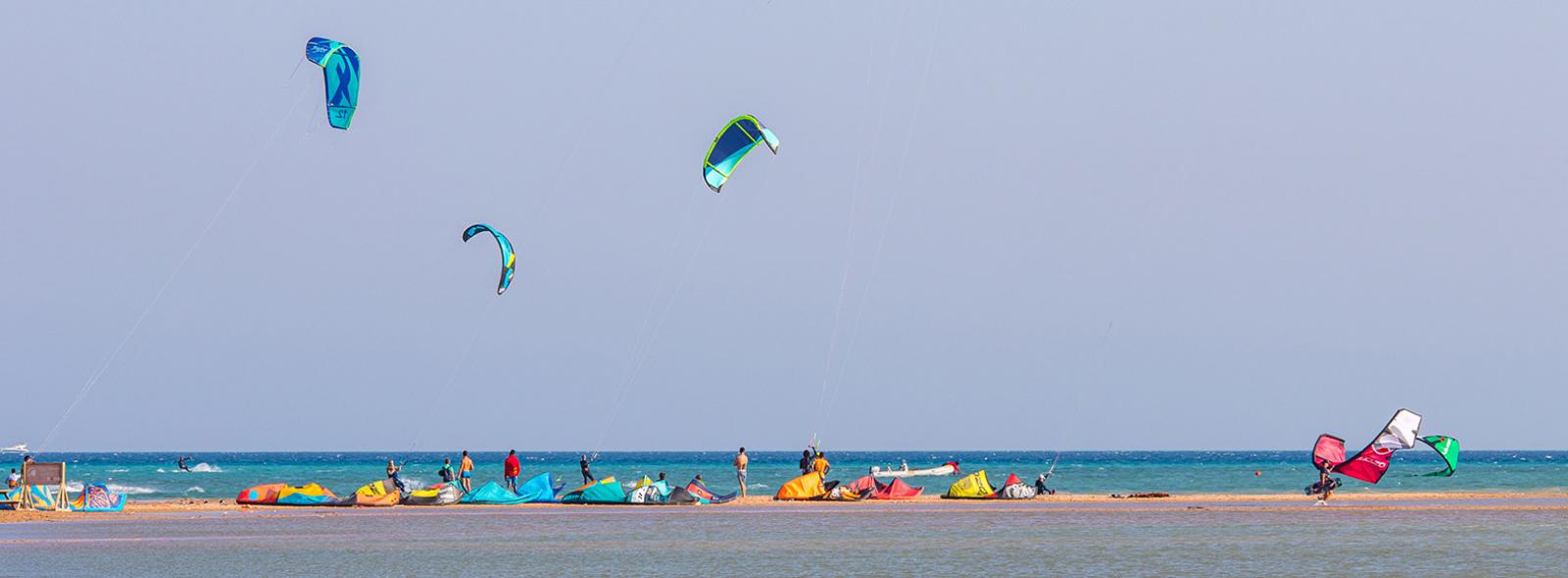 Kitesurf session à El Gouna avec le centre KBC et Fun and Fly