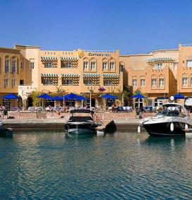Port de l'hotel Captain's Inn sur le spot de El Gouna en Egypte