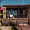 vue de la terrasse des bungalows standards de l hotel Keros Blue
