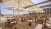 Terrasse du restaurant de l'hotel Oasis Atlantico Salinas au spot de santa maria au Cap vert