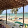 ailes de kite sur la plage devant le club Bilene Kite au Mozambique