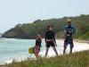 Session en kitesurf aux grenadines aux Antilles