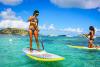 Stand-up-paddle aux Antilles, à Saint Martin, sur les spots de Galion Beach et Orient Bay, sur le Catamaran Wind-Aventure Saint Barth