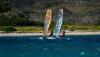 2 windsurfeurs Windy Reef du spot kitesurf et windsurf de Saint Martin aux Antilles