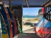 Espace stockage et vue mer Windy Reef du spot kitesurf et windsurf de Saint Martin aux Antilles