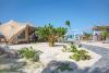 Espace restauration devant l'hôtel La playa sur le spot de Saint Martin aux Antilles