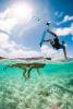 Saut en kitesurf à Saint Martin avec le club Wind Adventure