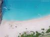 Vue aérienne de kitesurfeurs sur le spot de Saint Martin