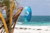 Kitesurfeur sur le spot de Saint Martin