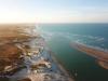 Vue aérienne du spot kitesurf de Parajuru au Brésil