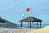 Espace détente sur la plage devant le centre KBC Parajuru sur le spot de kitesurf Parajuru au Brésil