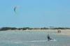 Kitesurf en navigation freeride sur le spot de Parajuru au Brésil