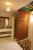 Salle de bain rideau T Tree House à Tibau do Sul au Brésil