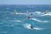 Windsurfeurs en freeride sur le spot de Pozo Izquierdo aux Canaries