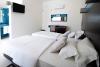 2 lits jumeaux d'une chambre de l'hôtel Dunas de Sal à Santa Maria au Cap Vert