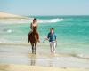 Ballade à cheval sur la plage de l'hotel Melia Tortuga à coté du spot de santa maria au Cap Vert