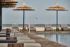 Vue sur la mer depuis la pisicine sur le spot El Gouna en Egypte
