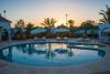 Couché de soleil et piscine à l'hôtel club Paradisio à El Gouna en Egypte