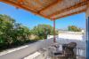 Terrasse avec vue mer à l'hôtel Alkyoni Beach à Naxos en Grèce