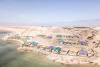 Vue drone hébergement PK25 à Dakhla au Maroc
