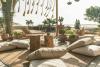 Terrasse et chill out a hotel Ocean vagabond a Dakhla au Maroc