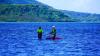 Explication d'un instructeur ION CLUB a un apprenti en kitesurf sur le spot du Morne à Maurice