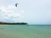 Session kitesurf sur le spot Las Terrenas en République Dominicaine 