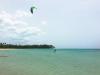 Session kitesurf sur le spot Las Terrenas en République Dominicaine