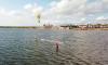 Lecon de kitesurf pour tirer des bords sur le spot de Lo Stagnone en Sicile