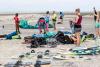 Planches kitesurf plage Kitesurfing Mannar au Sri Lanka