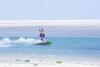 Kitesurf fille speed Kitesurfing Mannar au Sri Lanka