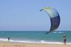 Decollage aile de kitesurf sur le spot de El yaque au Venezuela