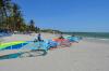 Preparation mise a l'eau du Centre Like Wind Centre sur le spot de windsurf El Yaque au Venezuela
