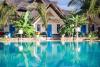Vue sur les bungalows du Fun beach Resort sur le spot kitesurf de Jambiani à Zanzibar