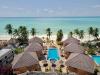 Vue aérienne de l'hôtel Mahali à zanzibar sur le spot de kitesurf à Paje