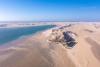 Vue drone du camp Dakhla Attitude à Dakhla au Maroc