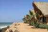 Front de mer et bungalows hébergement West Point à Dakhla au Maroc