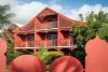 Locaux de l'hôtel Palm Court, à Saint Martin, sur les spots de Galion Beach et Orient Bay, aux Antilles