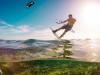 Kitesurfeur au club 7 th Beaufort à Soma bay en Egypte