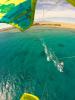 Vue aérienne d'un kitesurfeur au Club Ion Kitesurf à Safaga en Egypte