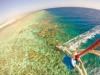Vue aérienne d'un kitesurfeur au Club Ion Kitesurf à Safaga en Egypte