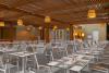 Terrasse de repas de l’hôtel Sun Beach à Rhodes-Iallysos en Grèce