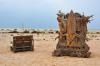 Chaise face à la plage au Centre ION au spot de Lassarga au Maroc