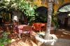 Cours pour prendre les repas de l'hébergement Orquidea à Boa vista au Cap vert 
