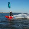 kitesurf en pleine action à Lo Stagnone avec le centre KBC Sicily