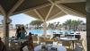Terrasse l'hôtel Oasis Atlatico Belorizonte sur lîle d Sal, sur le spot de Santa Maria au Cap Vert