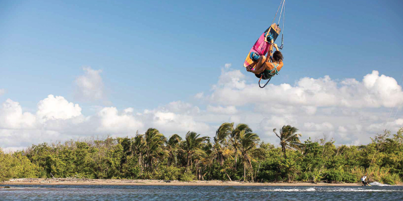 Saut en kitesurf niveau expert