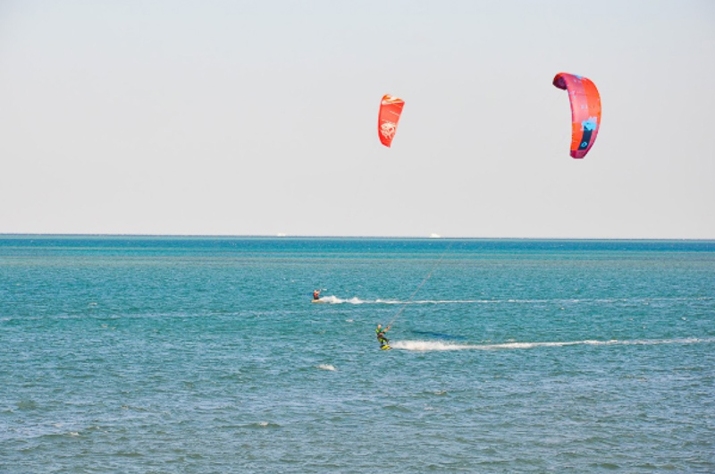 Configuration d'un spot de kitesurf et windsurf pour le freeride