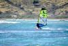 Saut en windsurf sur le spot de Saint martin aux Antilles